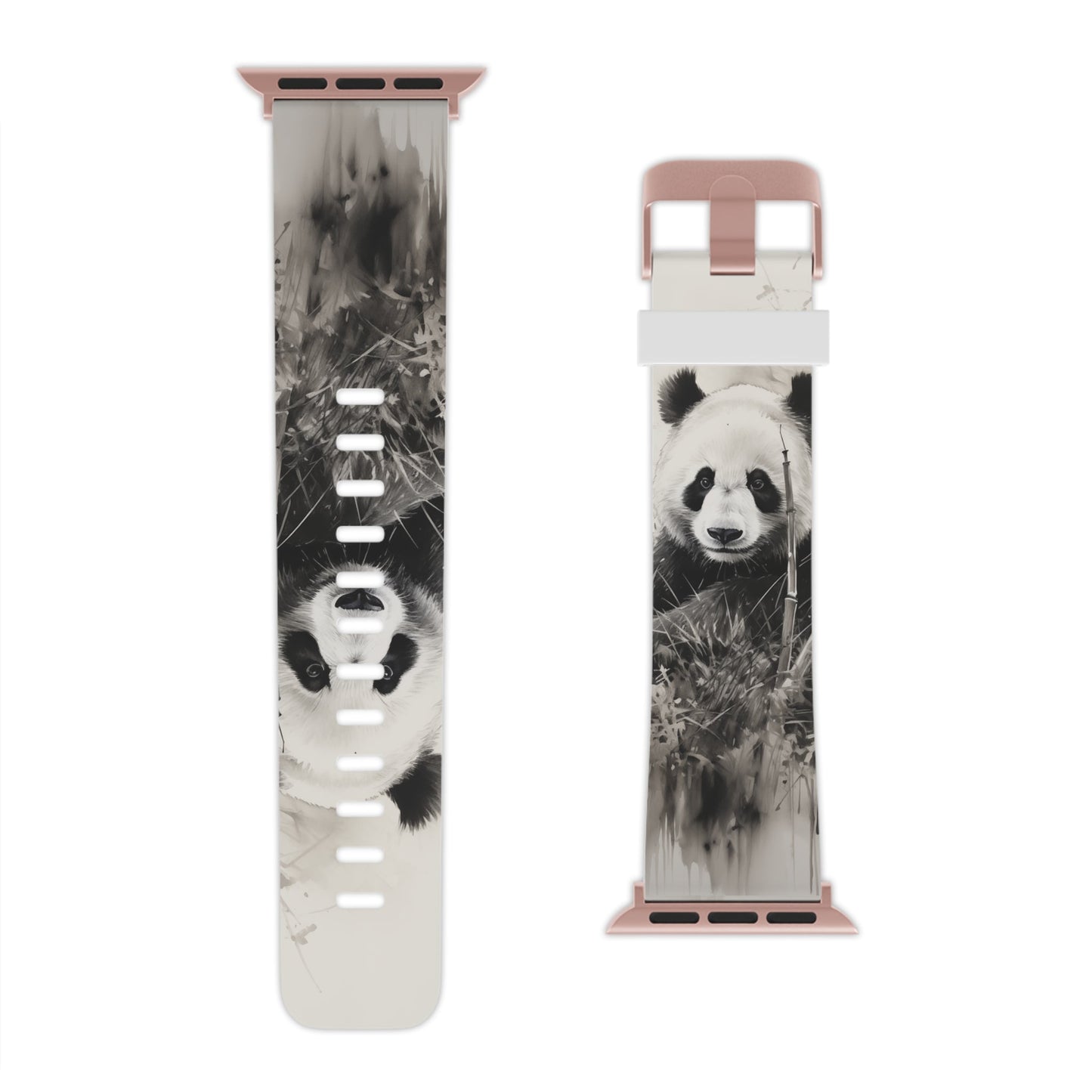 Charcoal Art Panda Bear Apple Watch Band - BOGO Cases