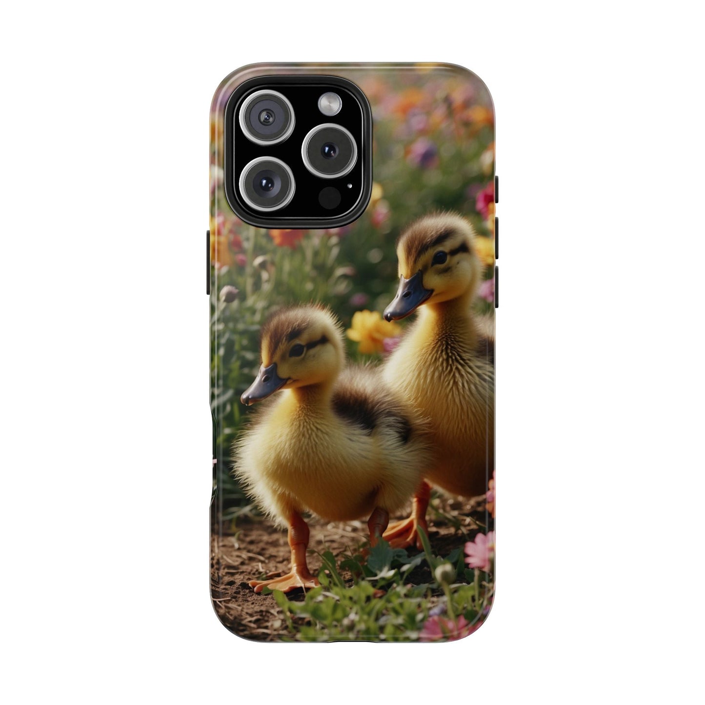 Charming Ducklings in Floral Garden - iPhone Case - BOGO Cases