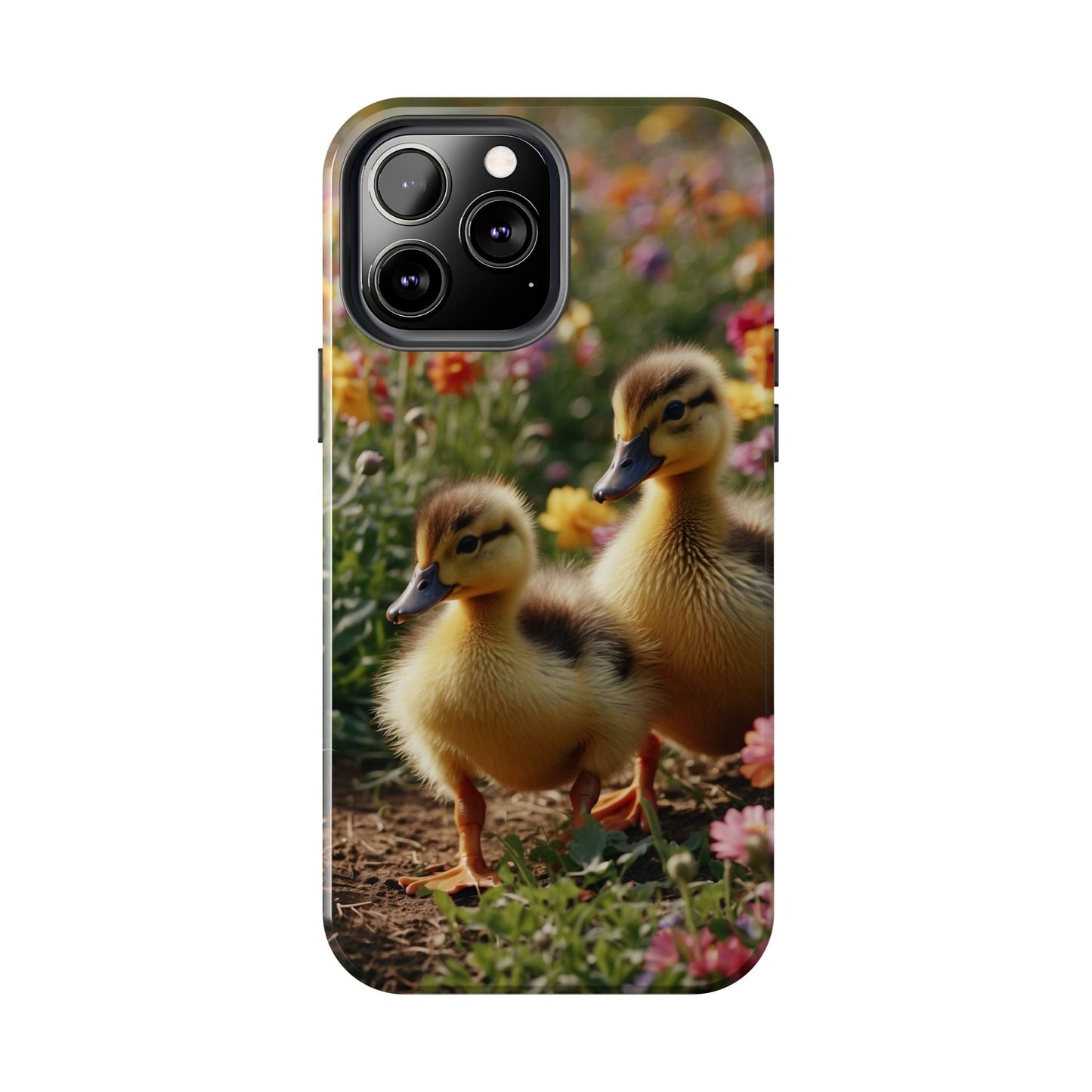 Charming Ducklings in Floral Garden - iPhone Case - BOGO Cases