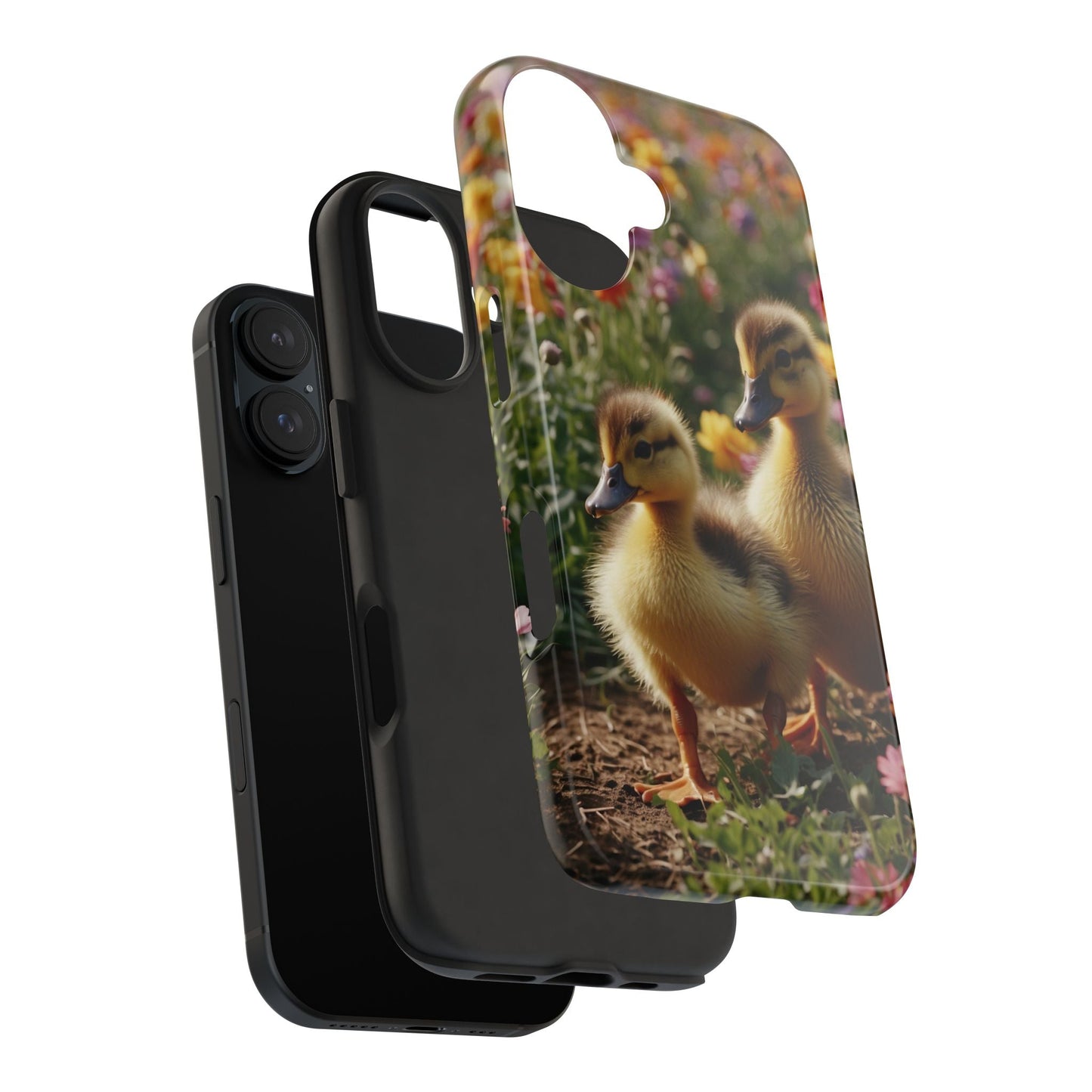 Charming Ducklings in Floral Garden - iPhone Case - BOGO Cases