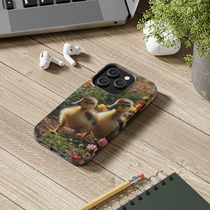 Charming Ducklings in Floral Garden - iPhone Case - BOGO Cases