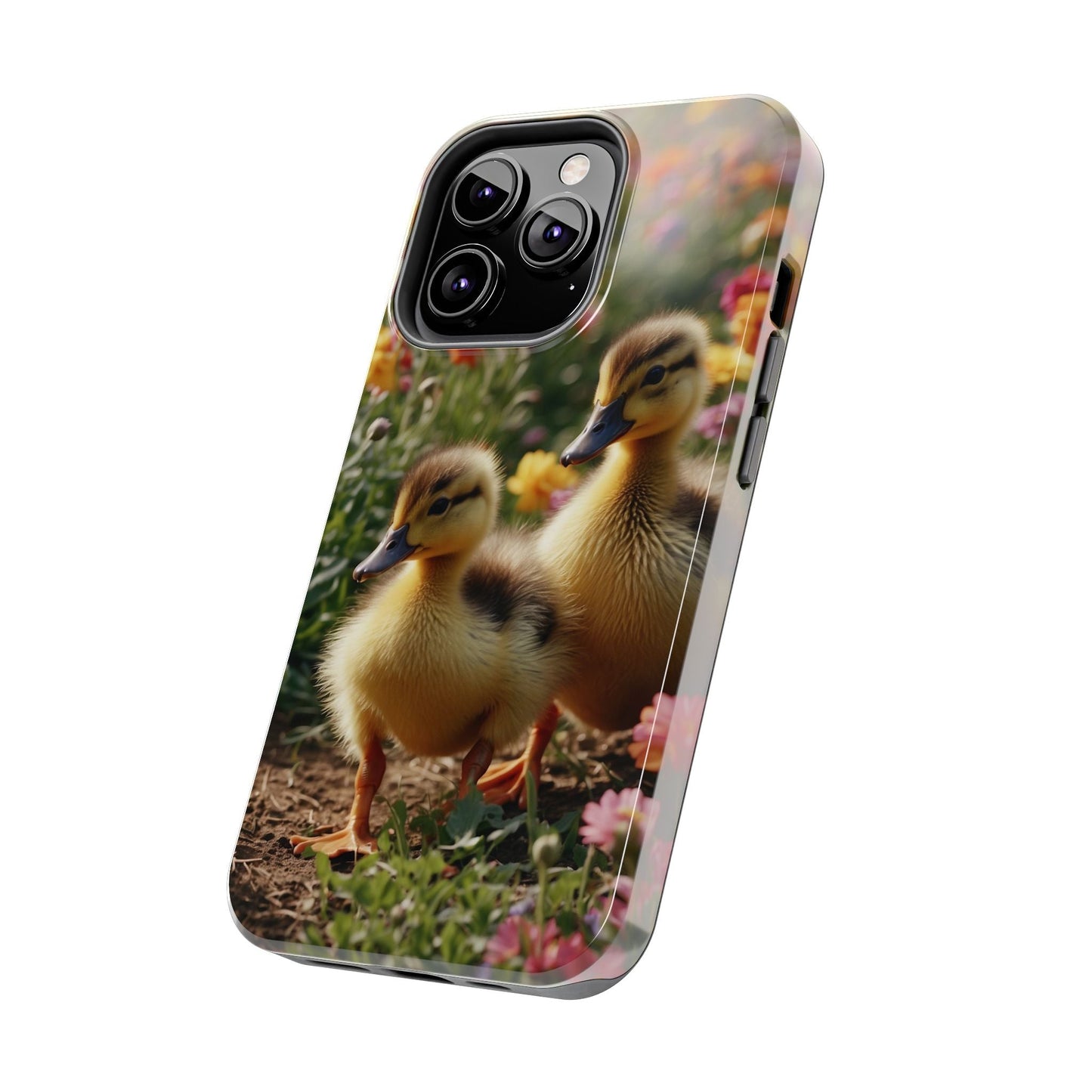 Charming Ducklings in Floral Garden - iPhone Case - BOGO Cases