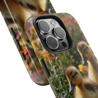 Charming Ducklings in Floral Garden - iPhone Case - BOGO Cases