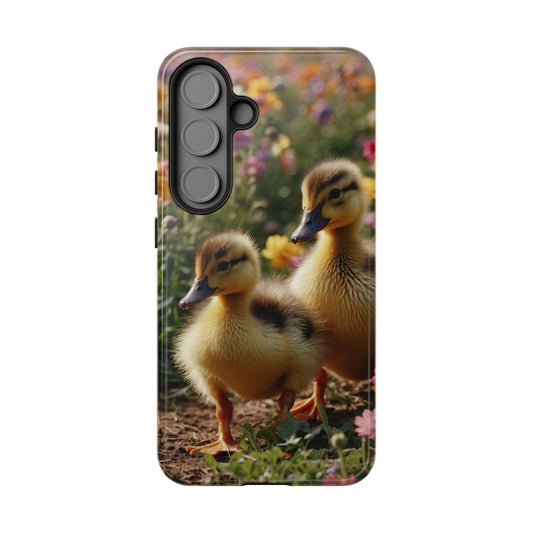 Charming Ducklings in Floral Garden - Samsung Galaxy Case - BOGO Cases