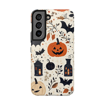 Charming Halloween iPhone Case – Pumpkin, Bats, and Spooky Lantern Design - BOGO Cases