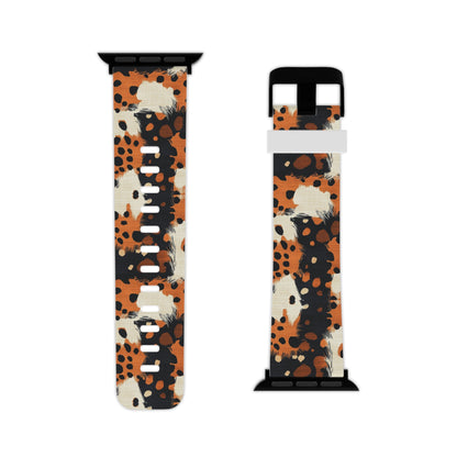 Cheetah Plaid Brown & Black Pattern Apple Watch Band - BOGO Cases