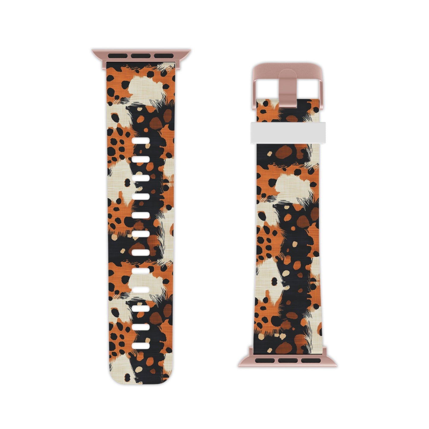 Cheetah Plaid Brown & Black Pattern Apple Watch Band - BOGO Cases