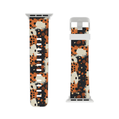 Cheetah Plaid Brown & Black Pattern Apple Watch Band - BOGO Cases