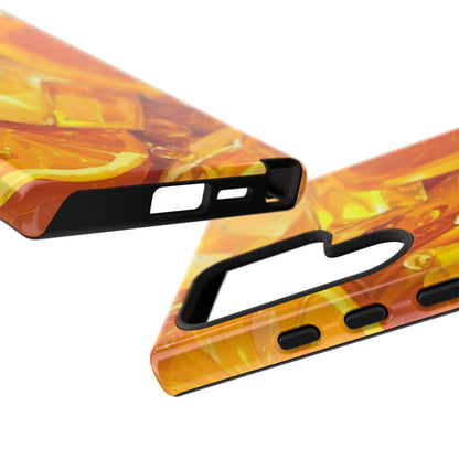 Citrus Splash Samsung Galaxy Case – Bright Orange Slices & Ice, Dual - Layer Protection - BOGO Cases