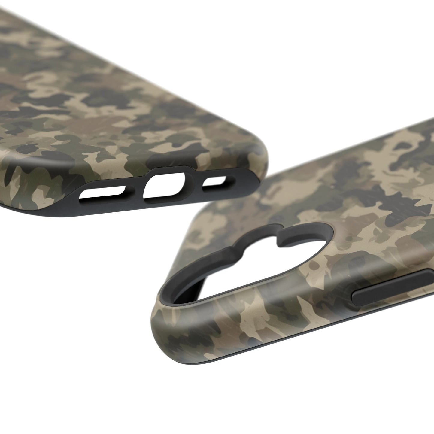 Classic Light Brown Camouflage – MagSafe iPhone Case with Rugged Elegance - BOGO Cases