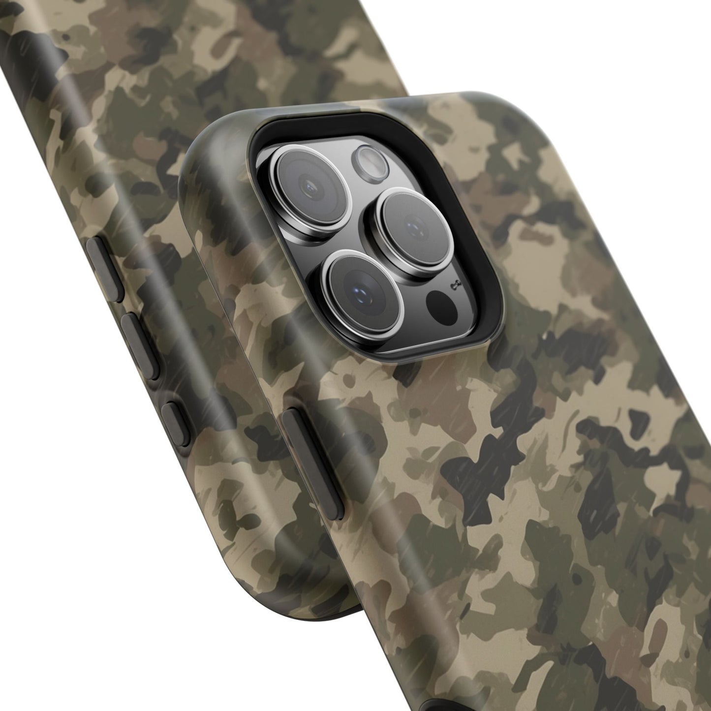 Classic Light Brown Camouflage – MagSafe iPhone Case with Rugged Elegance - BOGO Cases