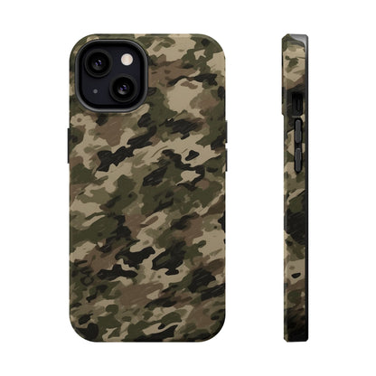 Classic Light Brown Camouflage – MagSafe iPhone Case with Rugged Elegance - BOGO Cases