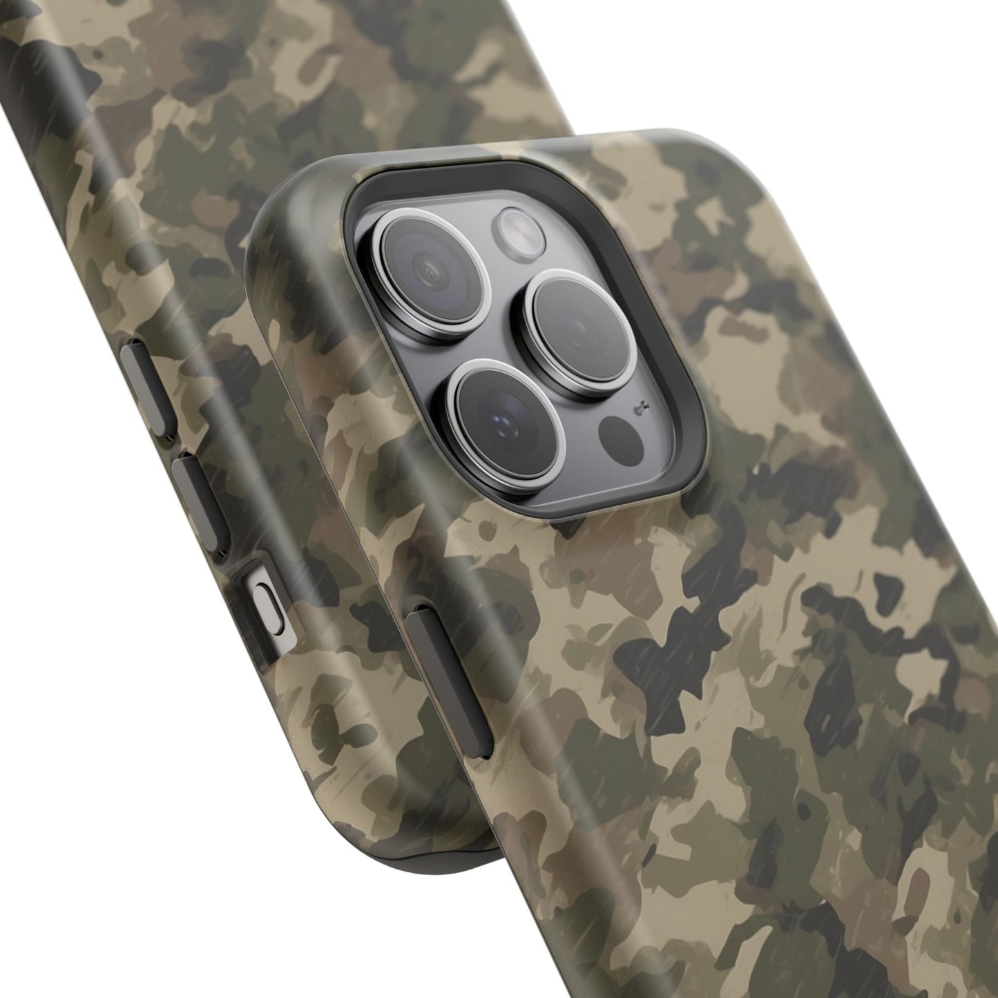 Classic Light Brown Camouflage – MagSafe iPhone Case with Rugged Elegance - BOGO Cases