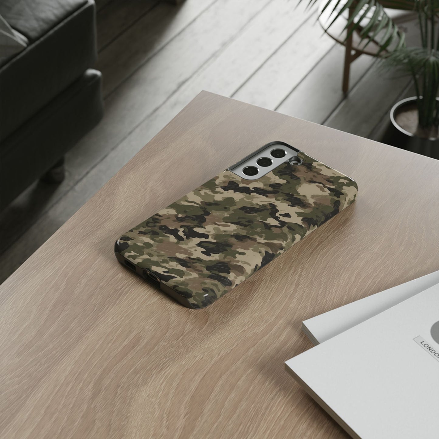Classic Light Brown Camouflage – Premium Samsung Galaxy Case, Rugged and Stylish - BOGO Cases