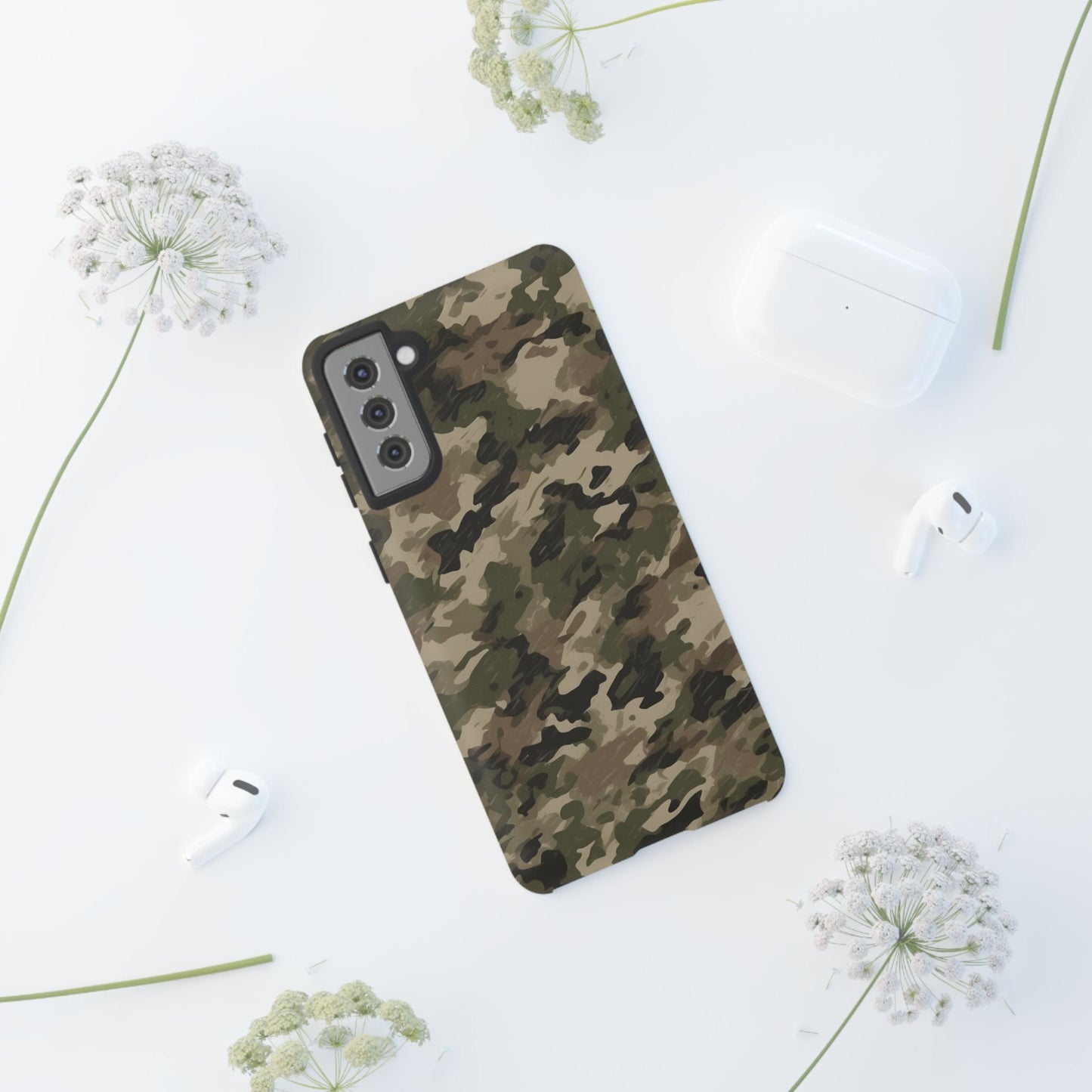 Classic Light Brown Camouflage – Premium Samsung Galaxy Case, Rugged and Stylish - BOGO Cases
