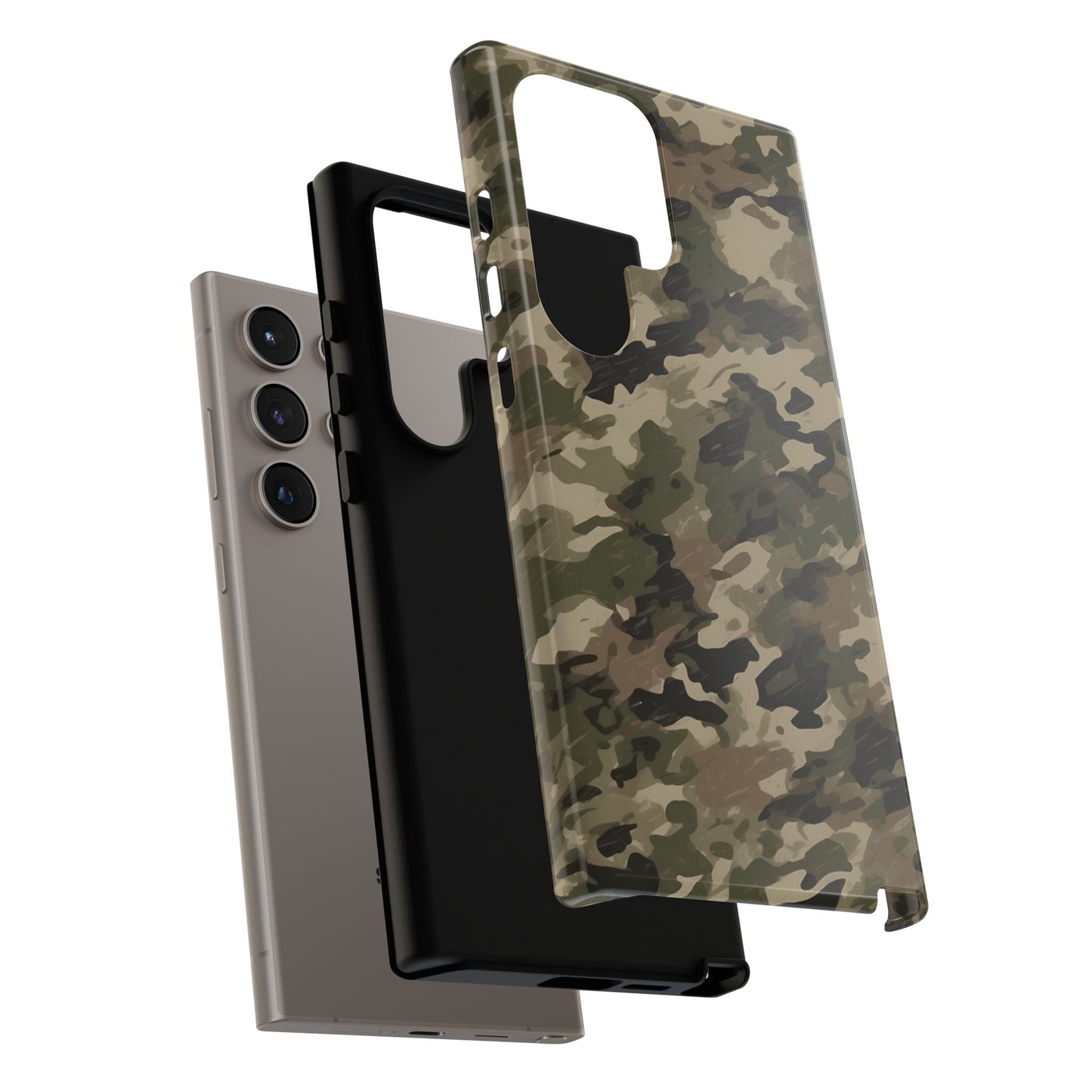 Classic Light Brown Camouflage – Premium Samsung Galaxy Case, Rugged and Stylish - BOGO Cases