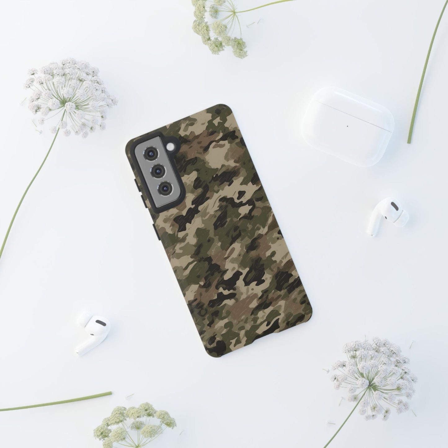 Classic Light Brown Camouflage – Premium Samsung Galaxy Case, Rugged and Stylish - BOGO Cases
