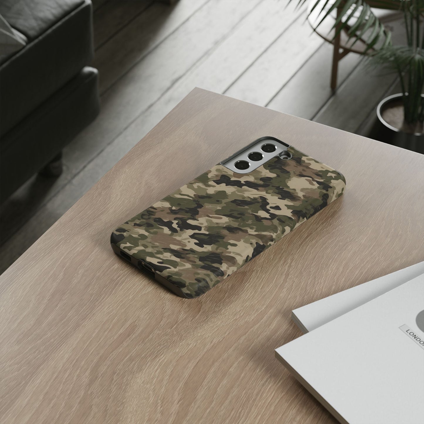 Classic Light Brown Camouflage – Premium Samsung Galaxy Case, Rugged and Stylish - BOGO Cases