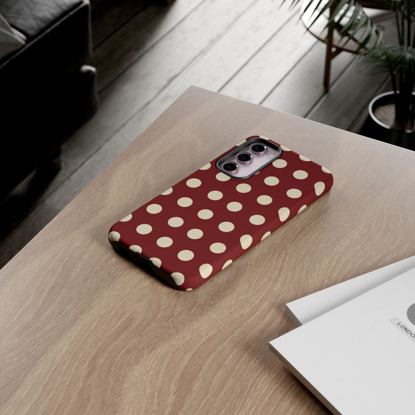 Classic Red & Cream Polka Dots - Samsung Galaxy Case - BOGO Cases