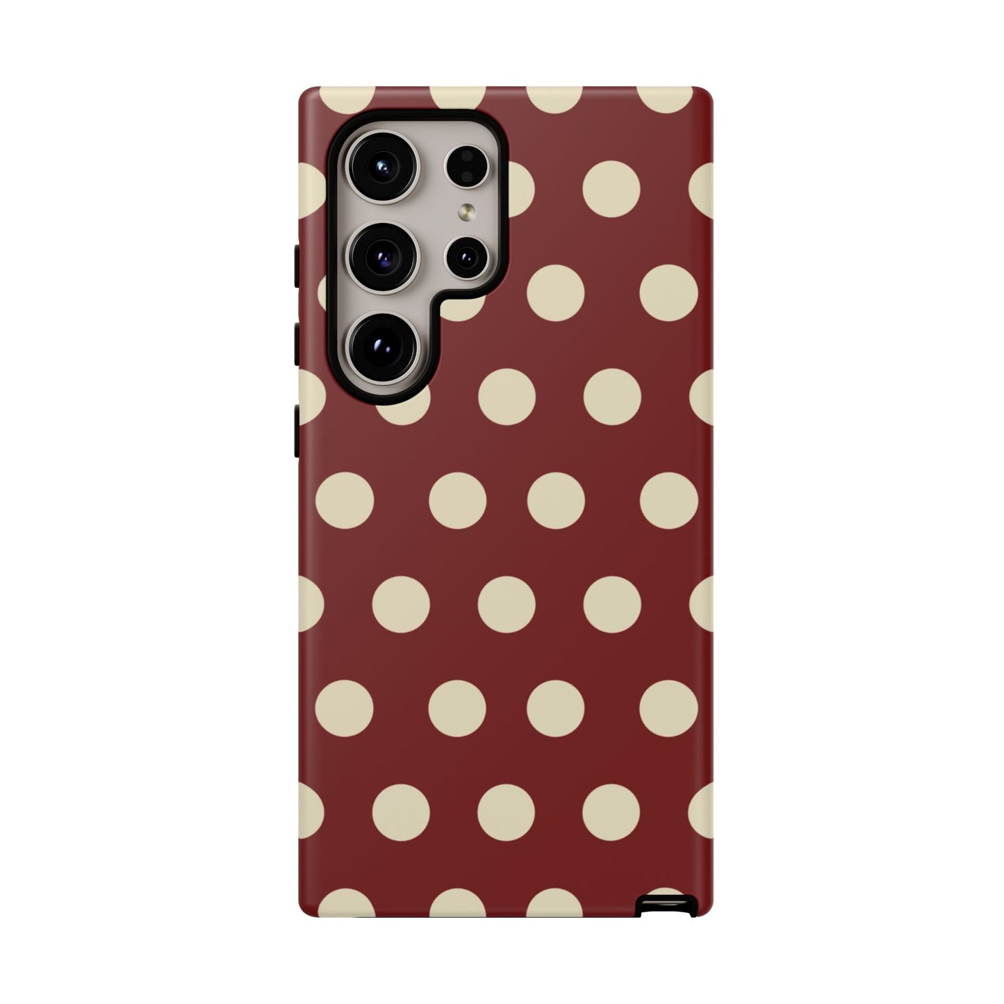 Classic Red & Cream Polka Dots - Samsung Galaxy Case - BOGO Cases
