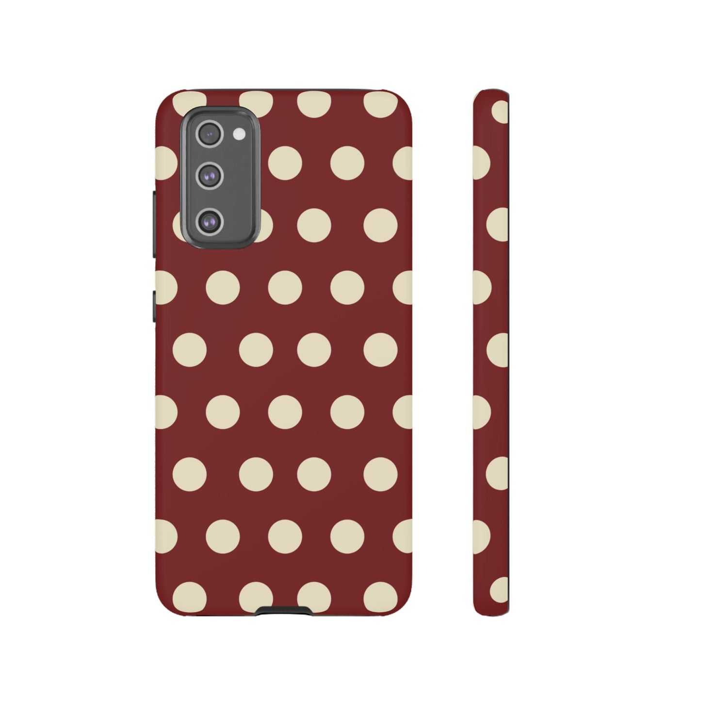 Classic Red & Cream Polka Dots - Samsung Galaxy Case - BOGO Cases