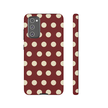 Classic Red & Cream Polka Dots - Samsung Galaxy Case - BOGO Cases