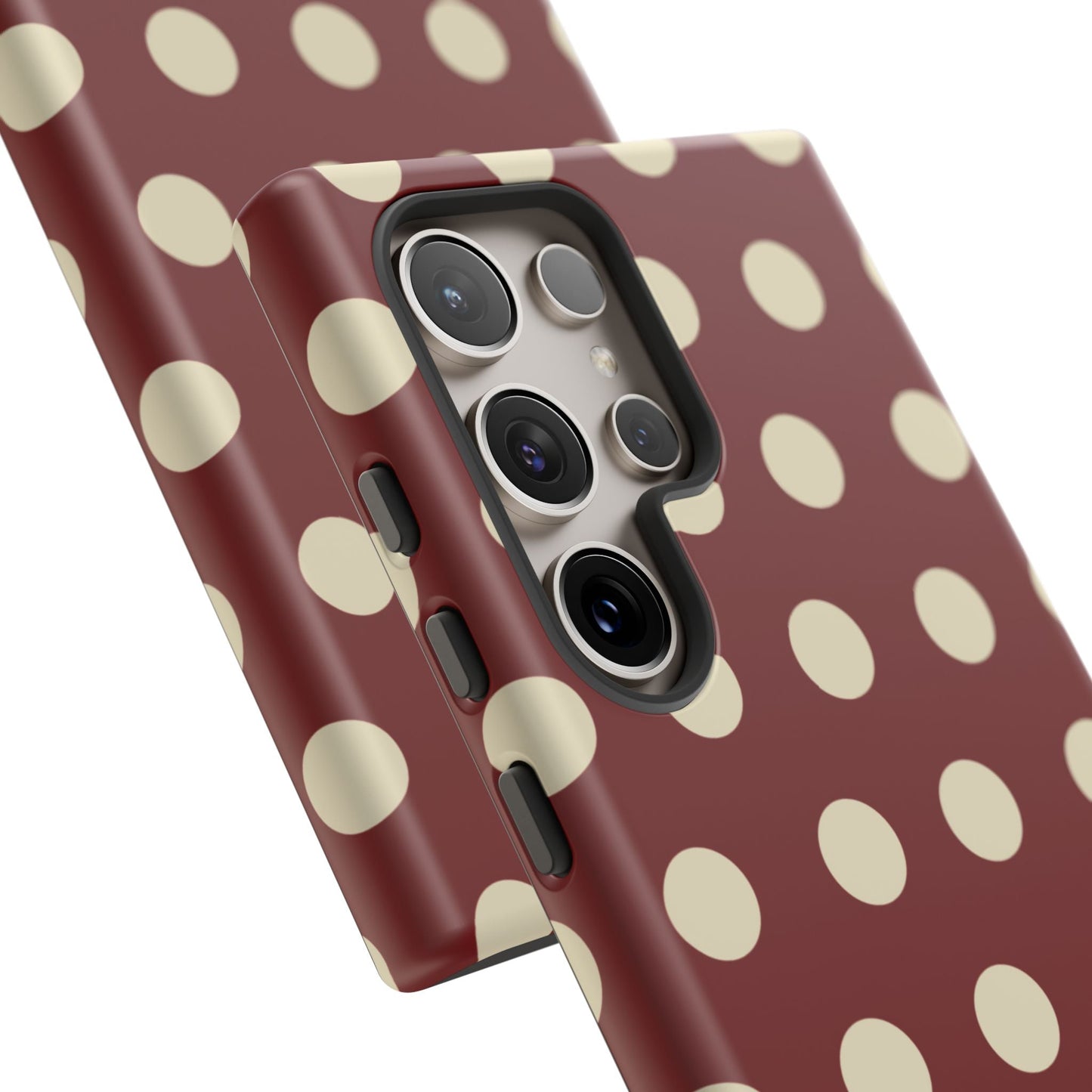 Classic Red & Cream Polka Dots - Samsung Galaxy Case - BOGO Cases
