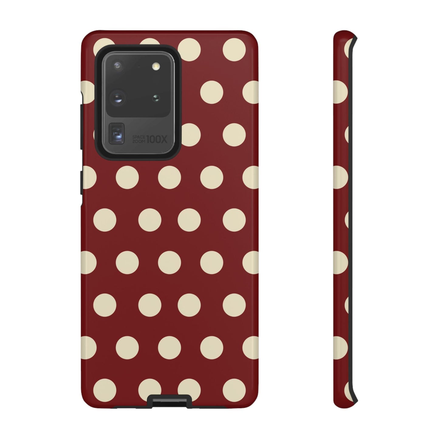 Classic Red & Cream Polka Dots - Samsung Galaxy Case - BOGO Cases