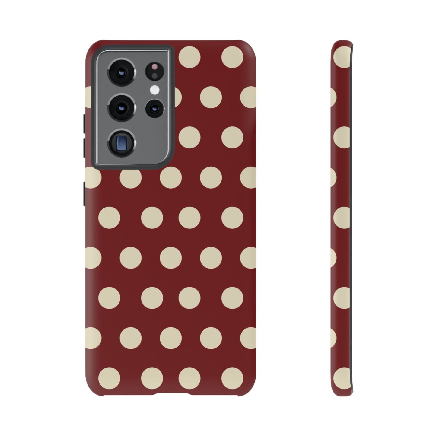 Classic Red & Cream Polka Dots - Samsung Galaxy Case - BOGO Cases