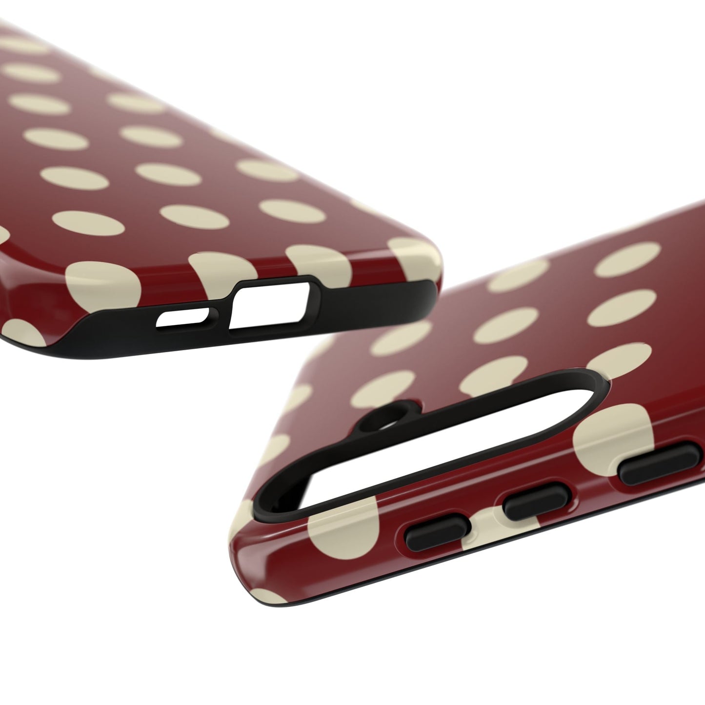 Classic Red & Cream Polka Dots - Samsung Galaxy Case - BOGO Cases