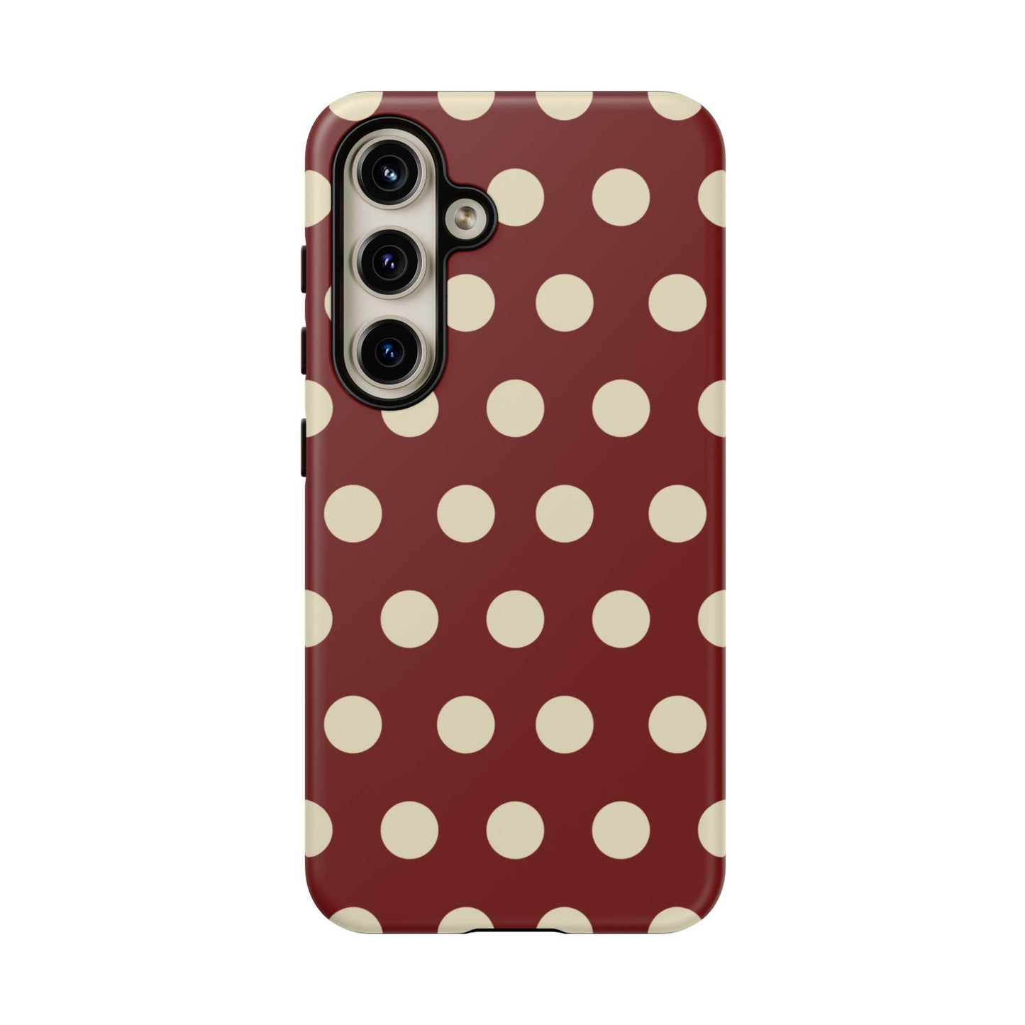 Classic Red & Cream Polka Dots - Samsung Galaxy Case - BOGO Cases