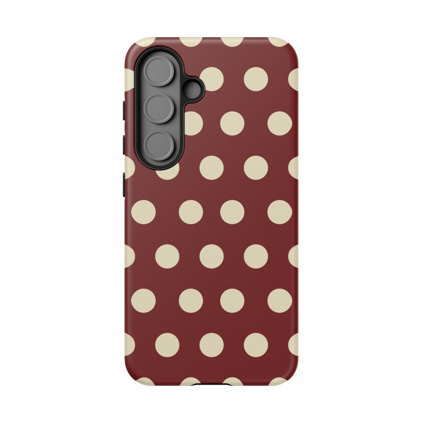 Classic Red & Cream Polka Dots - Samsung Galaxy Case - BOGO Cases