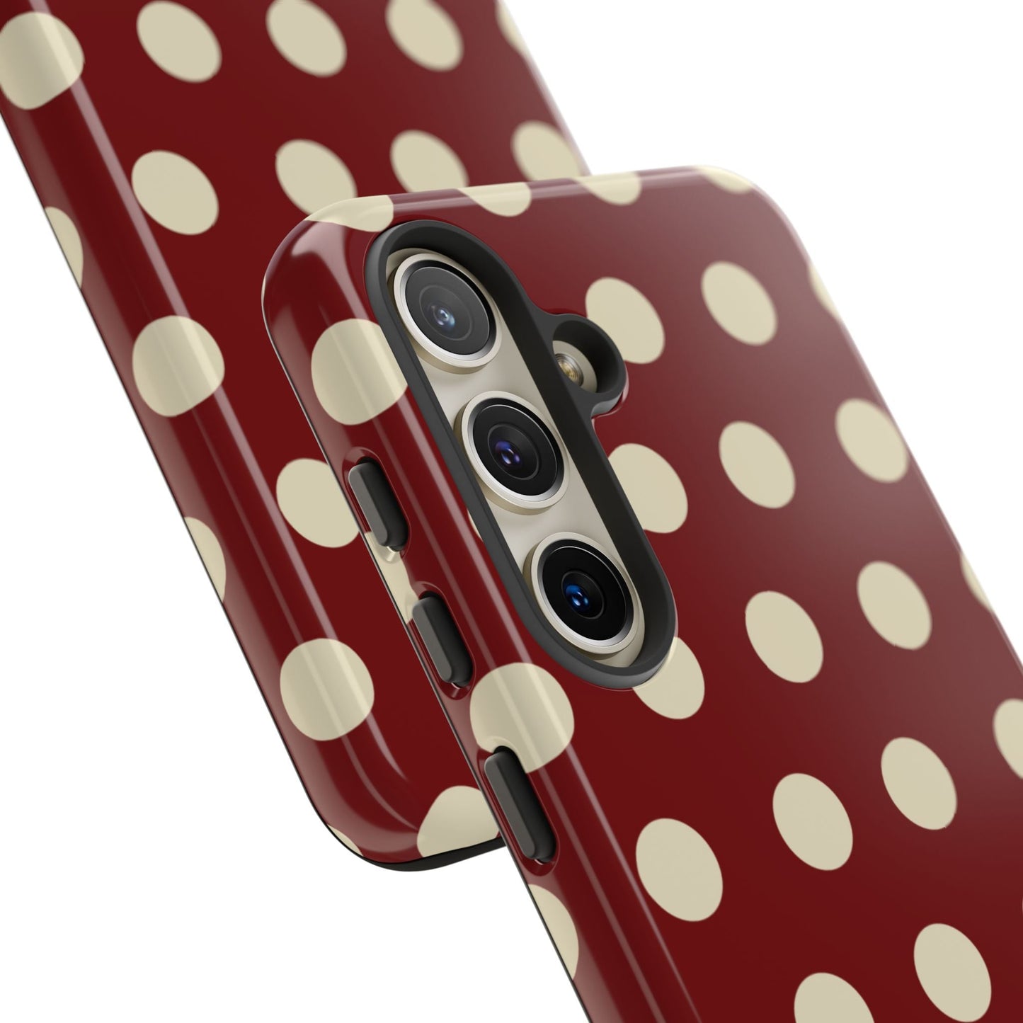 Classic Red & Cream Polka Dots - Samsung Galaxy Case - BOGO Cases