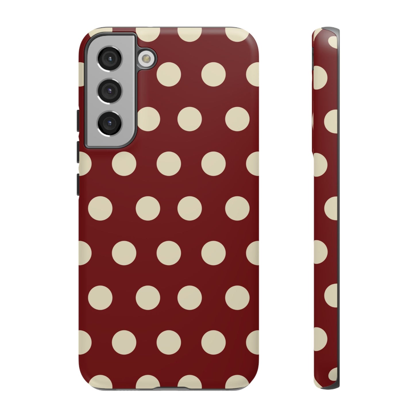 Classic Red & Cream Polka Dots - Samsung Galaxy Case - BOGO Cases