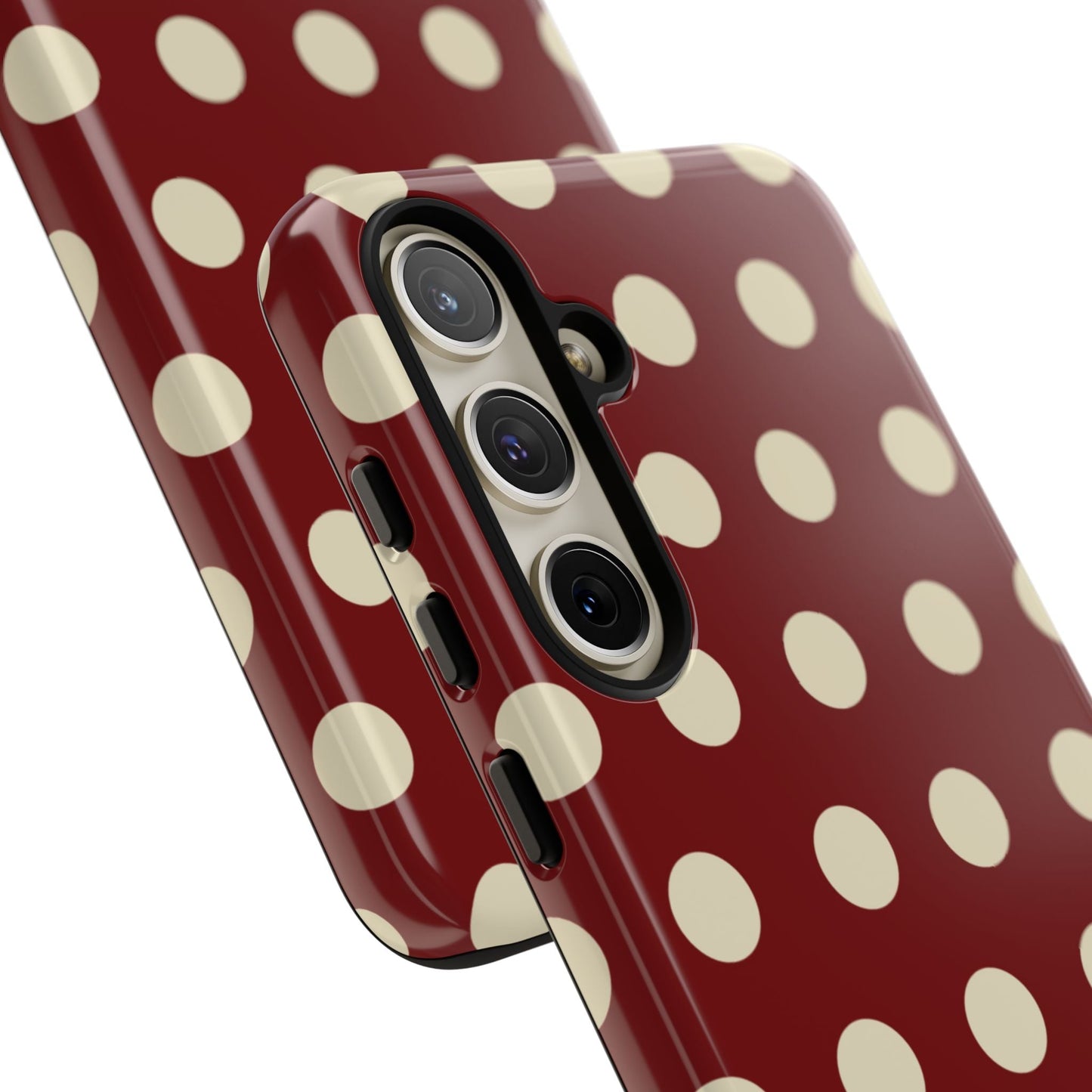 Classic Red & Cream Polka Dots - Samsung Galaxy Case - BOGO Cases
