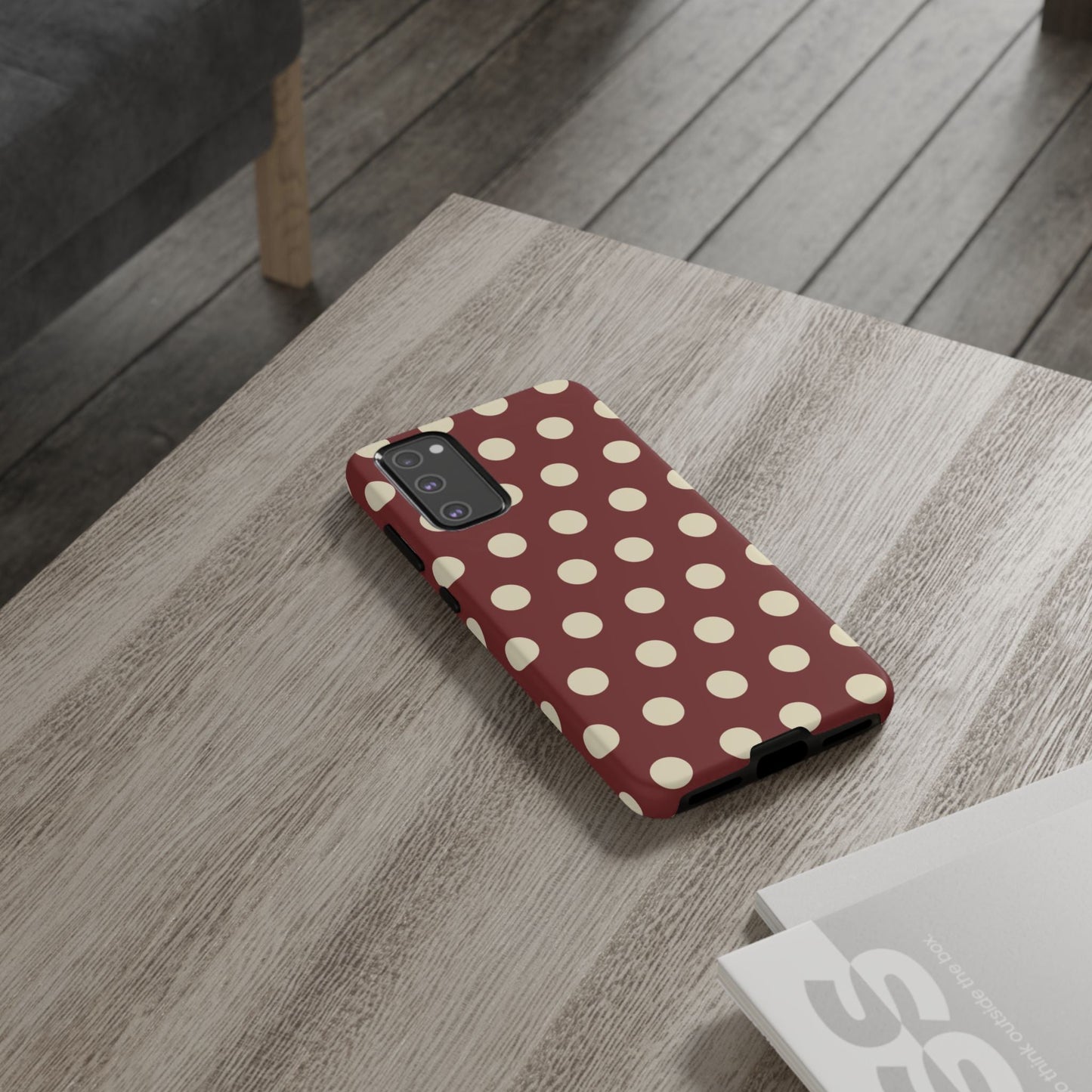 Classic Red & Cream Polka Dots - Samsung Galaxy Case - BOGO Cases