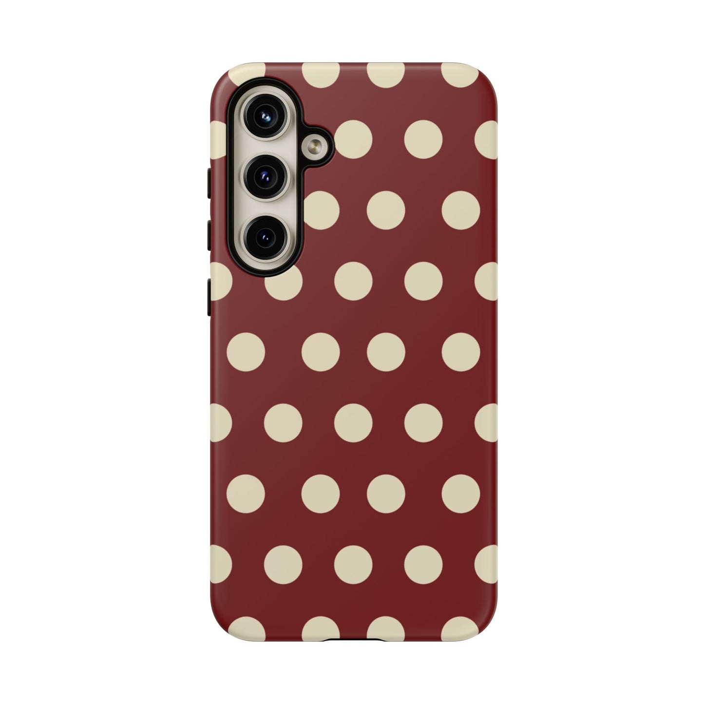 Classic Red & Cream Polka Dots - Samsung Galaxy Case - BOGO Cases