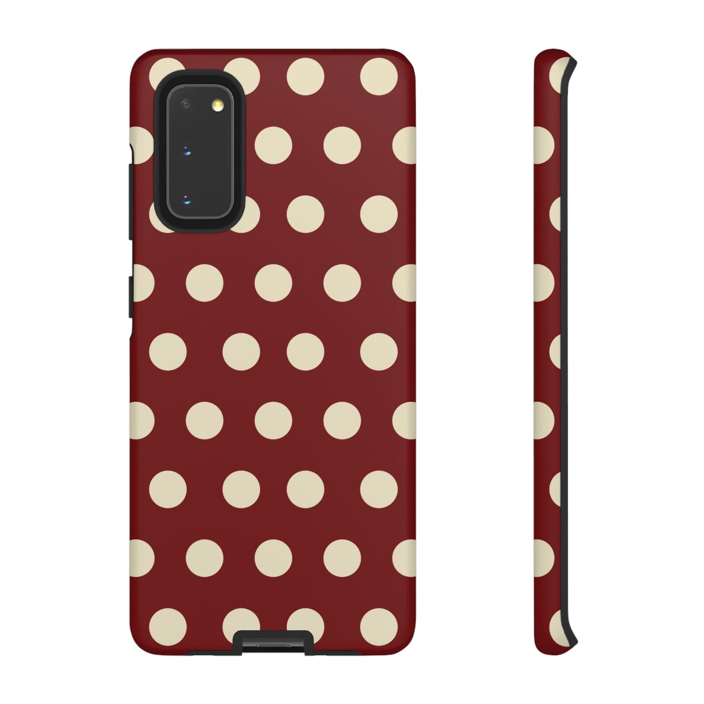 Classic Red & Cream Polka Dots - Samsung Galaxy Case - BOGO Cases