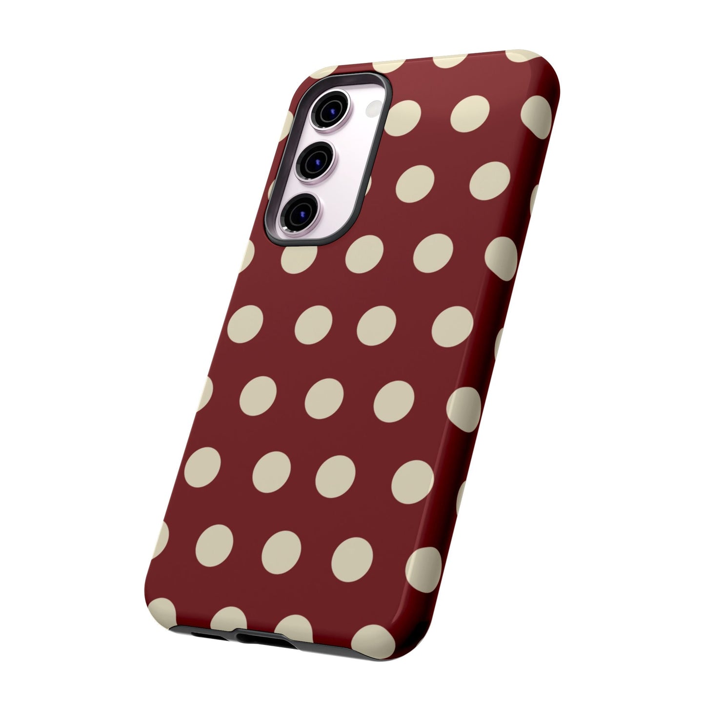 Classic Red & Cream Polka Dots - Samsung Galaxy Case - BOGO Cases
