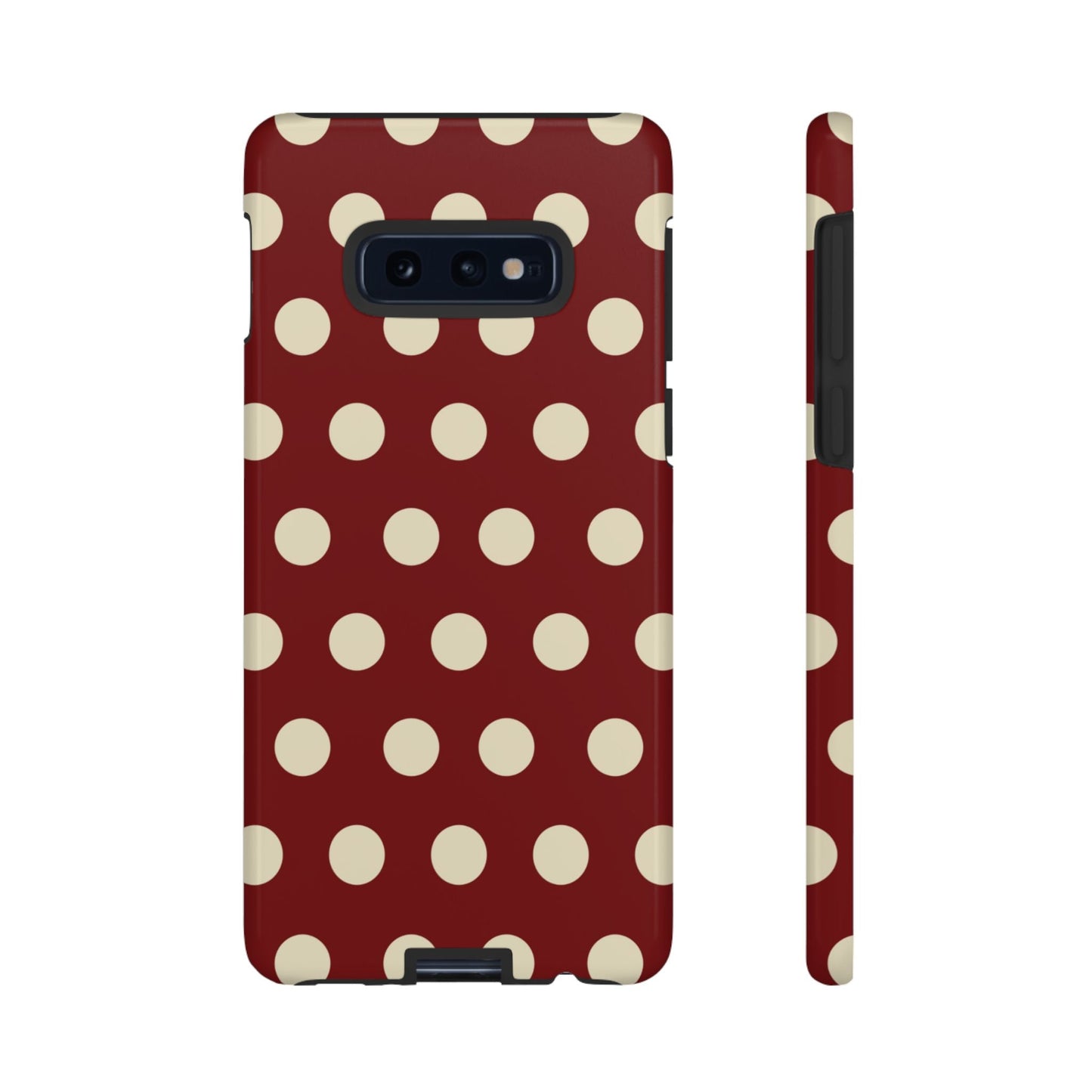 Classic Red & Cream Polka Dots - Samsung Galaxy Case - BOGO Cases