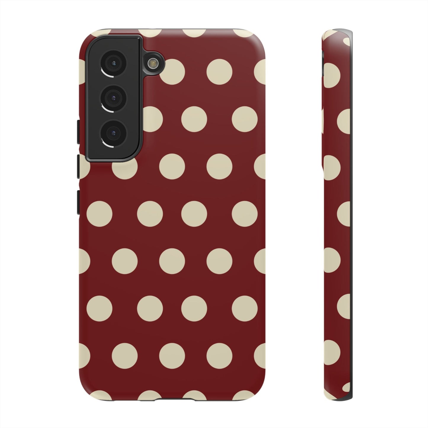 Classic Red & Cream Polka Dots - Samsung Galaxy Case - BOGO Cases