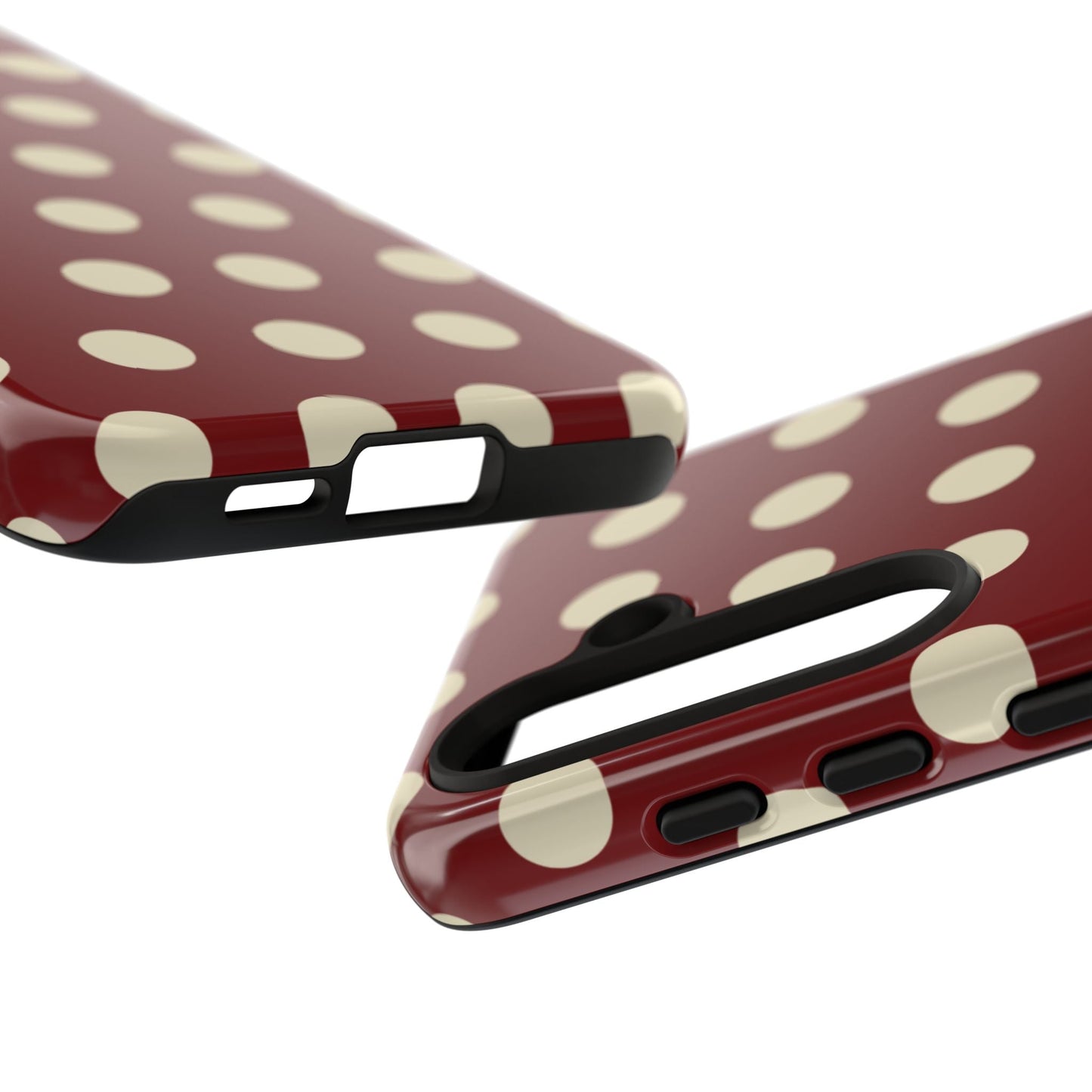 Classic Red & Cream Polka Dots - Samsung Galaxy Case - BOGO Cases