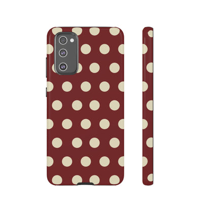 Classic Red & Cream Polka Dots - Samsung Galaxy Case - BOGO Cases