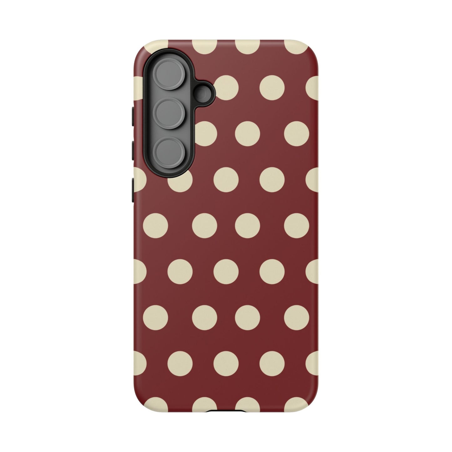 Classic Red & Cream Polka Dots - Samsung Galaxy Case - BOGO Cases