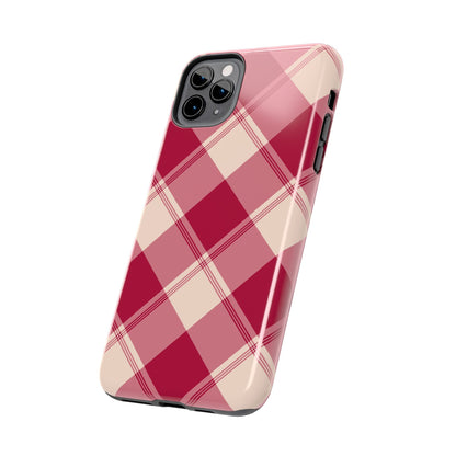 Classic Red Plaid iPhone Case – Cozy and Durable - BOGO Cases