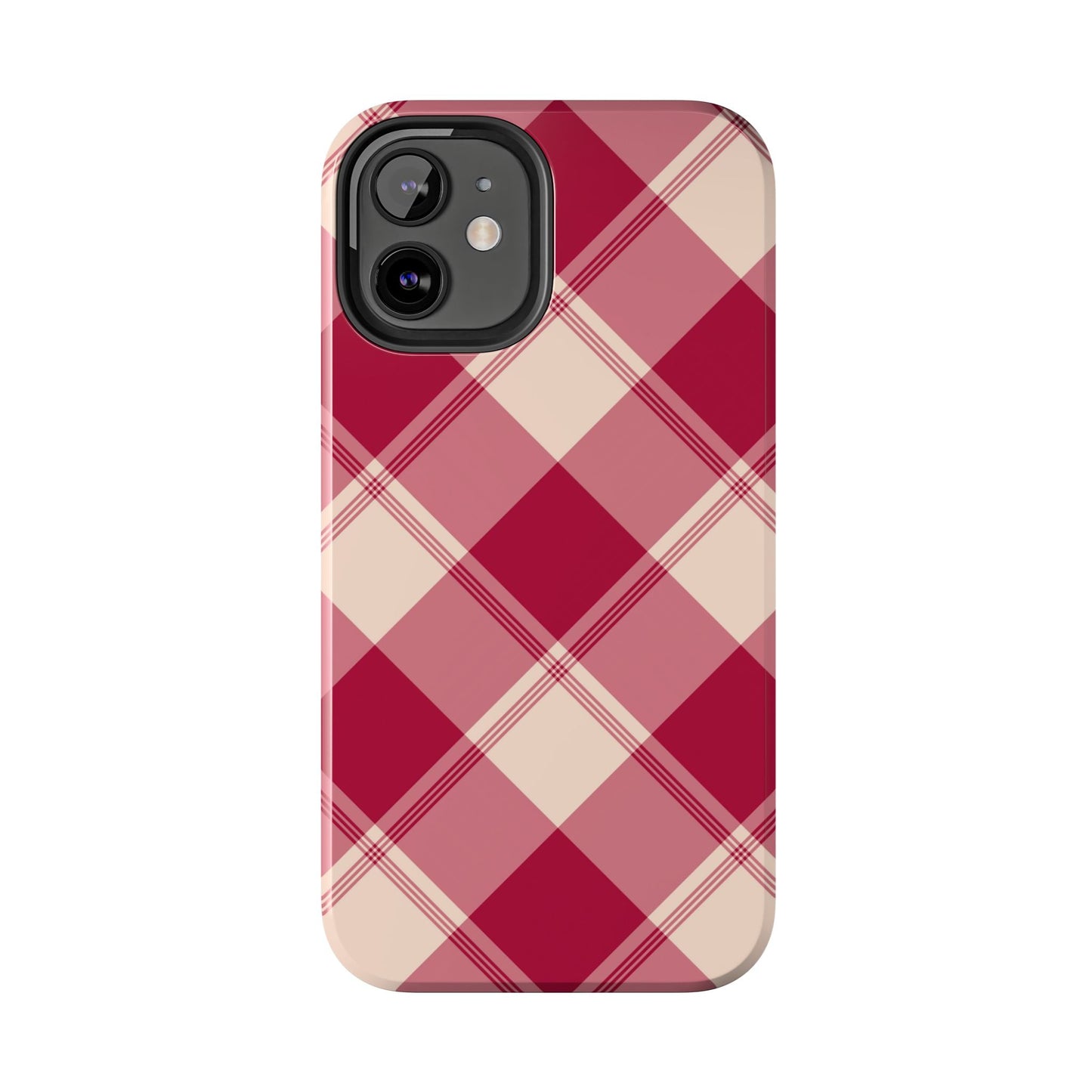 Classic Red Plaid iPhone Case – Cozy and Durable - BOGO Cases