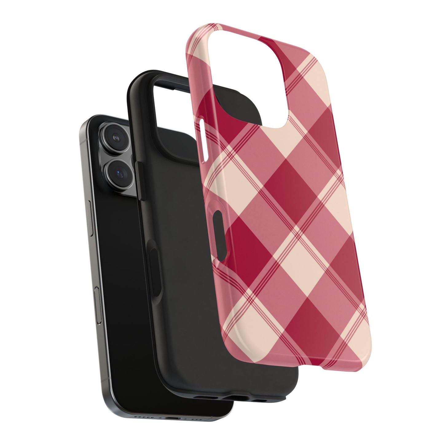 Classic Red Plaid iPhone Case – Cozy and Durable - BOGO Cases