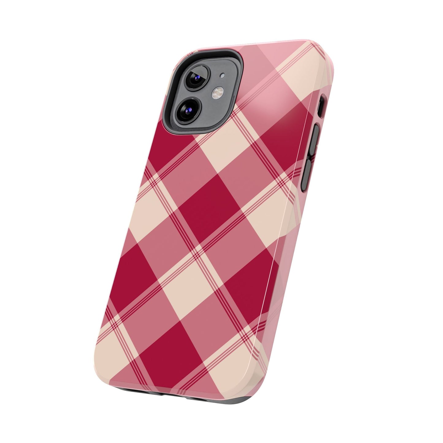 Classic Red Plaid iPhone Case – Cozy and Durable - BOGO Cases