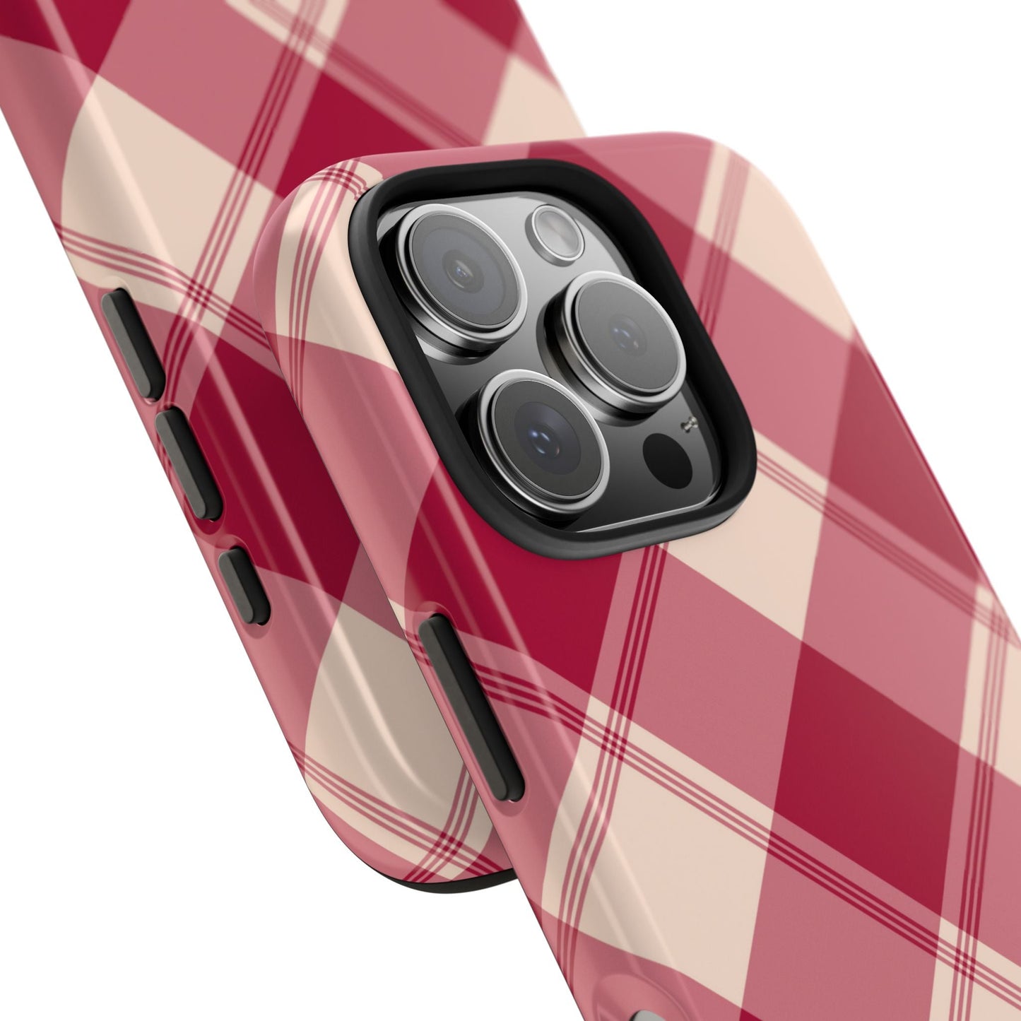 Classic Red Plaid iPhone Case – Cozy and Durable - BOGO Cases