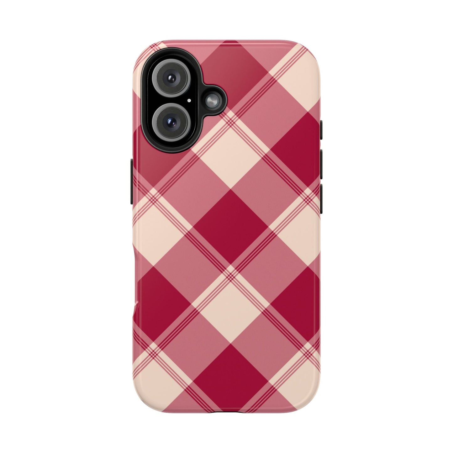 Classic Red Plaid iPhone Case – Cozy and Durable - BOGO Cases